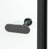 NEW TRENDY Kabina prysznicowa NEW SOLEO BLACK prostokątna pojedyncze drzwi uchylne 100x90x195  D-0232A/D-0115B